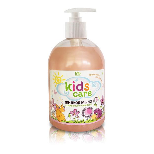 Iris cosmetic kids care детское жидкое мыло ромашка+лаванда 500мл фл/дозатор фото 1