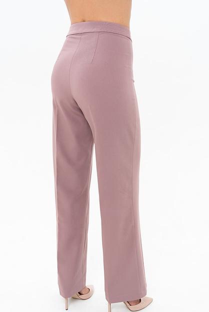 Брюки прямые цвета пыльная роза ОПТ фото 2