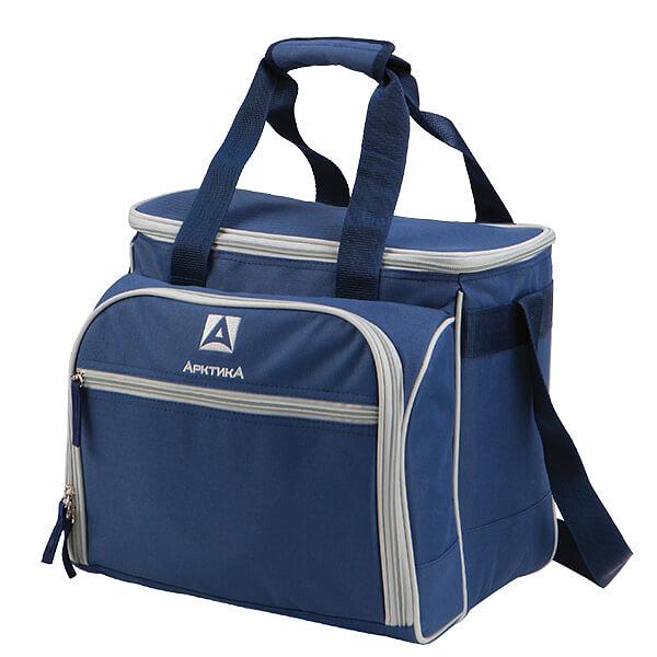 Сумка-холодильник с набором посуды для пикника на 3 персоны «Арктика» фото 1