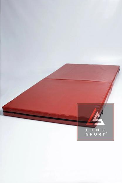 Мат спортивный складной ППУ Line Sport 200x100x10 см ОПТ фото 2
