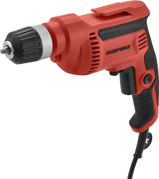 Дрель ПАРМА ДЭ-01-10/500Р [02.025.00001] { 500Вт; 10мм; 0-3100; реверс; БЗП) (10шт/кор } фото 1