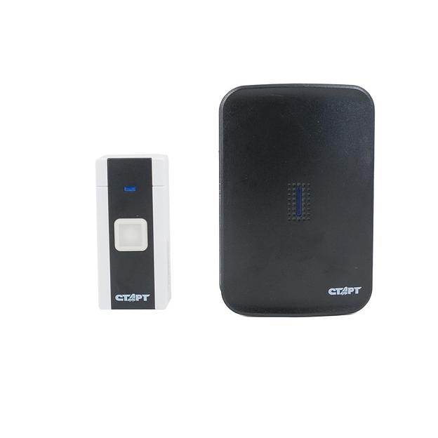 СТАРТ 4680024819992 беспроводной звонок 007 1зв 1кн. 36 мелодий на выбор.3 уровня громкости. Громкость 65-85 дБ. Радиус действия - 100 м. Питание динамика от 3 батареек ААА (3х1,5В) (не в комплекте). фото 3