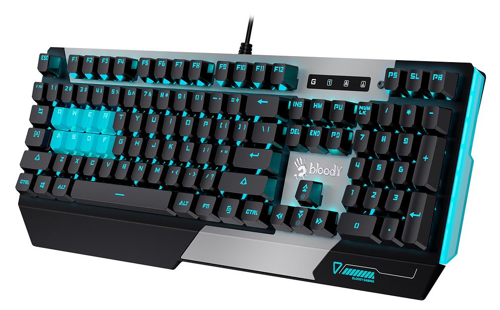 Клавиатура A4Tech Bloody B865 механическая серый USB for gamer LED фото 5