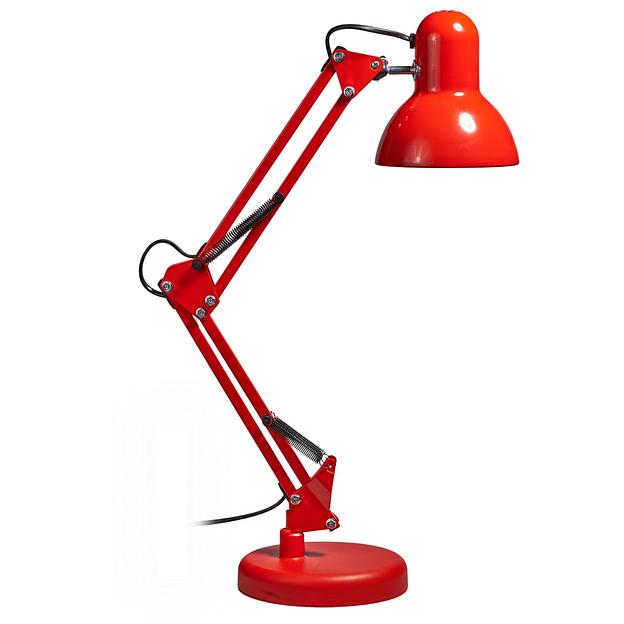 Светильник настольный TLI-221 RED 60Вт E27 красный,мех.выкл фото 1
