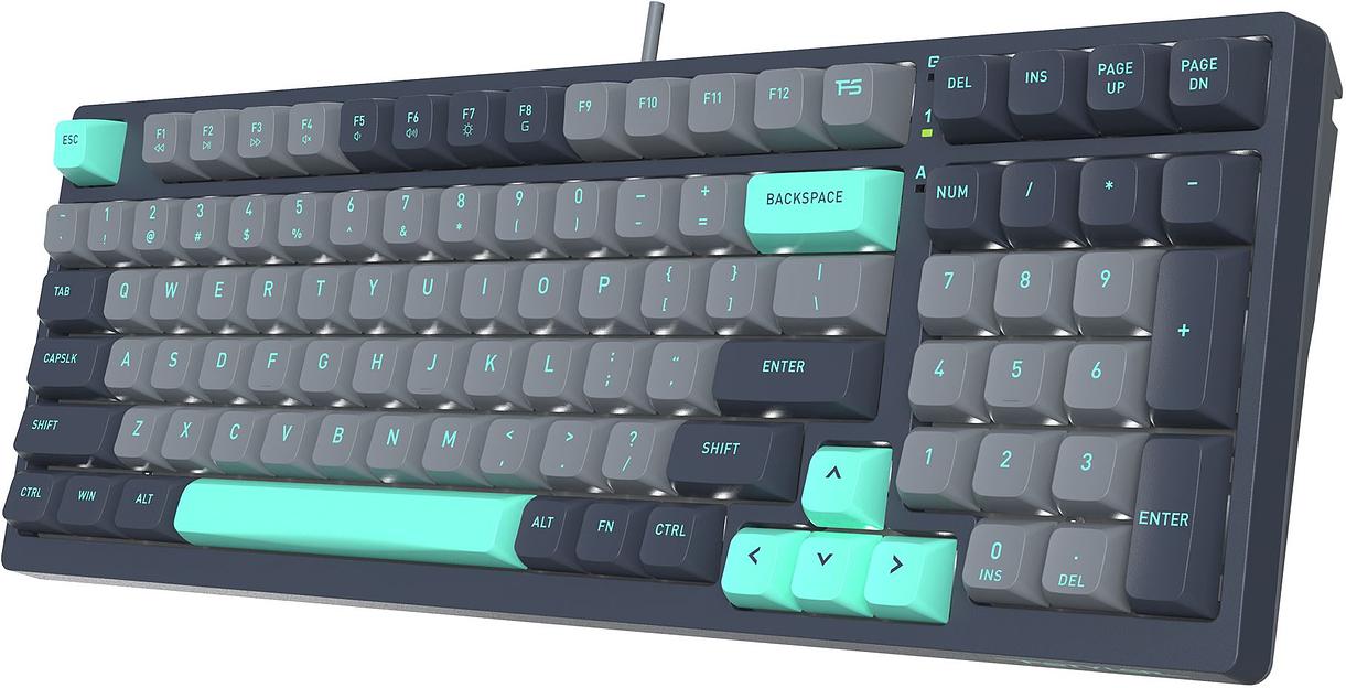 Клавиатура A4Tech Fstyler FS300 механическая черный/серый USB for gamer LED (FS300 PANDA ROCK) фото 4