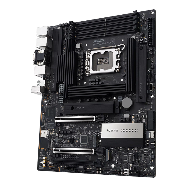 Материнская плата ASUS PRO WS Z890-ACE SE LGA1851 ATX 4хDDR5 3xPCIEx16 4xM.2 Thunderbolt USB-C HDMI 2.5GLAN 10GLAN фото 3
