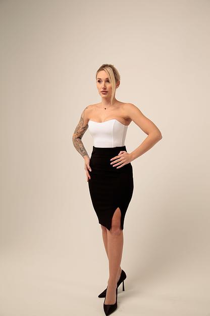 Корсет утягивающий «Барби» с чашками, Белый «BoGa» ОПТ фото 1