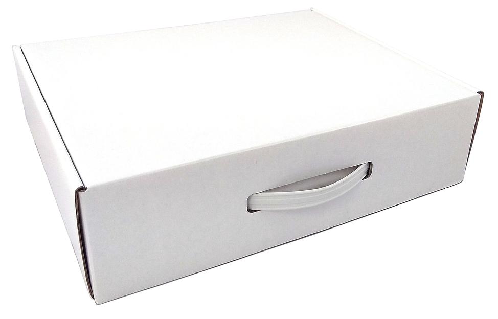 Коробка универсальная, белая, ламинированная, без печати, 250*320*85мм фото 2