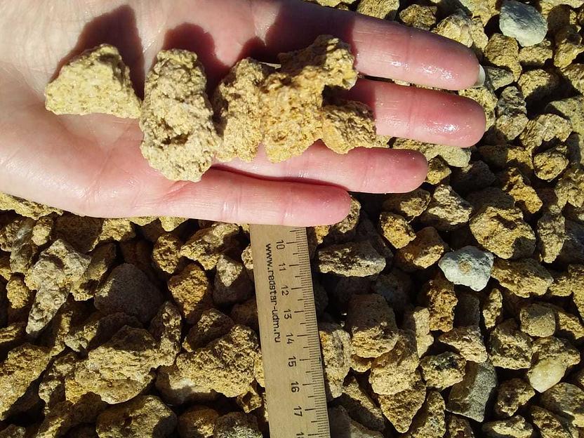 Крошка декоративный щебень Ракушняк /тн (20-40 мм) фото 1