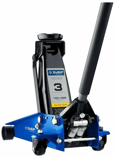 Домкрат Зубр «43050-3_z01» Т80 гидравлический подкатной ОПТ фото 2