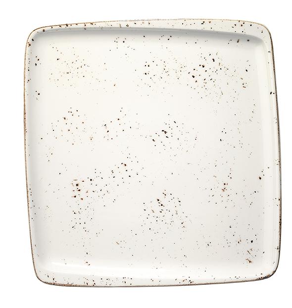 Тарелка прямоуг. 270*250 мм. без полей Грейн, форма Мув /1/6/ фото 1