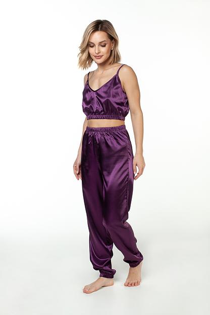 Топ женский атлас 800/05/Баклажановый фото 6