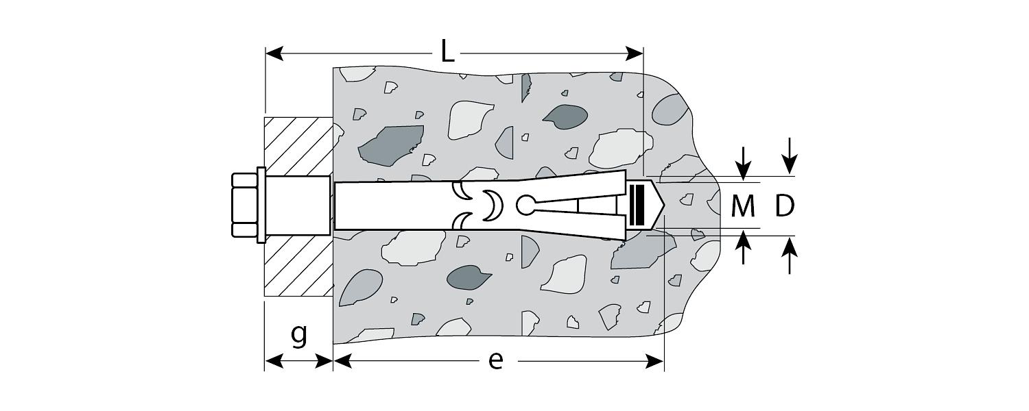 ЗУБР 12 х 110 мм, 15 шт, анкерный болт (4-302312-12-110) фото 2