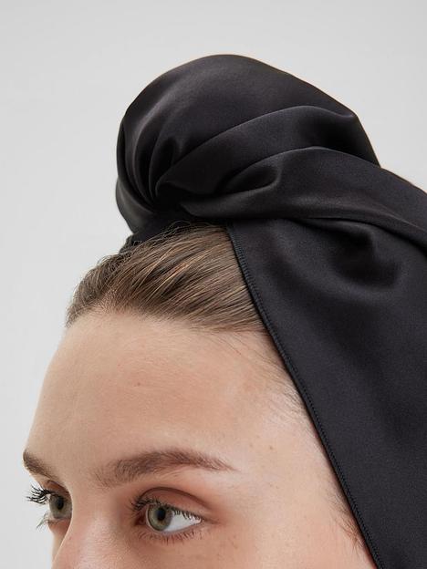 Шёлковое полотенце для волос «Black Diamond» 45х90 см ОПТ фото 7