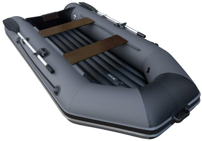Лодка Аква 2800 НДНД, 2800*1320*360 мм., цвет: графит-черный фото 3