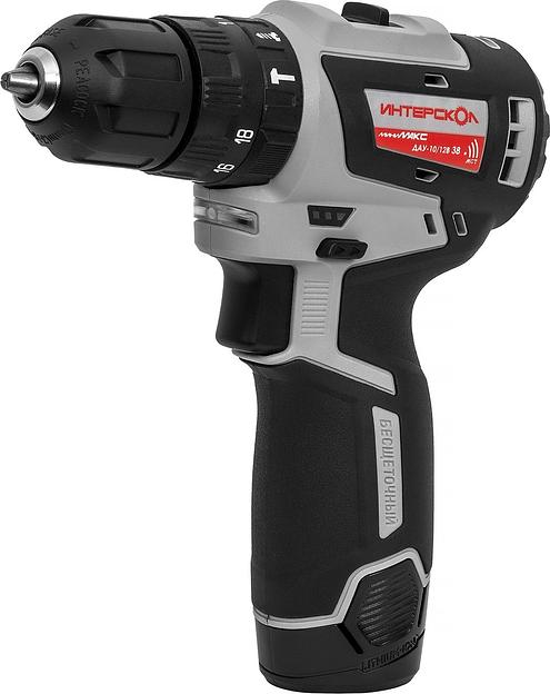 ИНТЕРСКОЛ ДАУ-10/12В 38 МиниМАКС бесщеточная аккум. дрель-шуруп [767.2.2.45] { Li-ion, кейс, 2 аккум., 2,5 Ач, ЗУ } фото 1