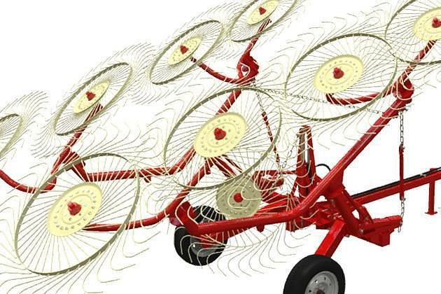 Грабли ворошилки колесно-пальцевые ГКП-6,0 S6 фото 1