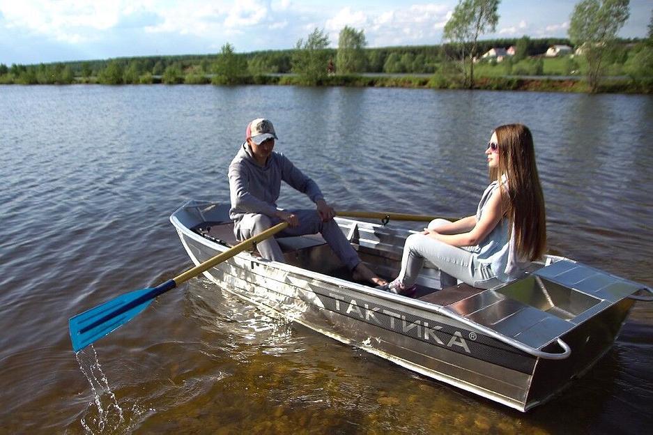 Алюминиевая лодка Тактика 320, 320*120*50 см фото 9