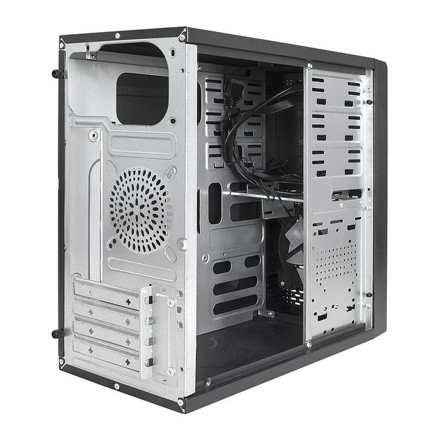 Корпус Minitower ExeGate mEVO-7807 (mATX, без БП, 1*USB+1*USB3.0, черный 1x12см с RGB подсветкой) фото 2