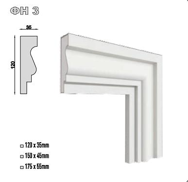Фасадные наличники ФН-3 фото 1