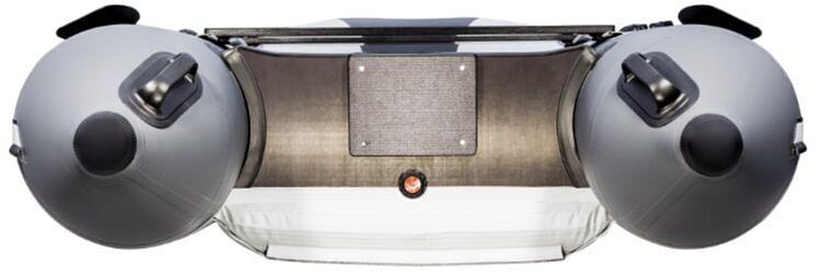 Лодка Таймень NX 2900 НДНД, 2900*1420*400 мм., цвет: серый-черный фото 7