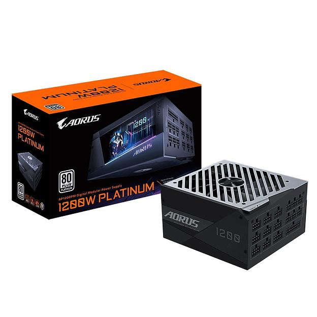Блок питания Gigabyte ATX 1200W GP-AP1200PM 80+ platinum (24+4+4pin) APFC 140mm fan 8xSATA Cab Manag RTL фото 1