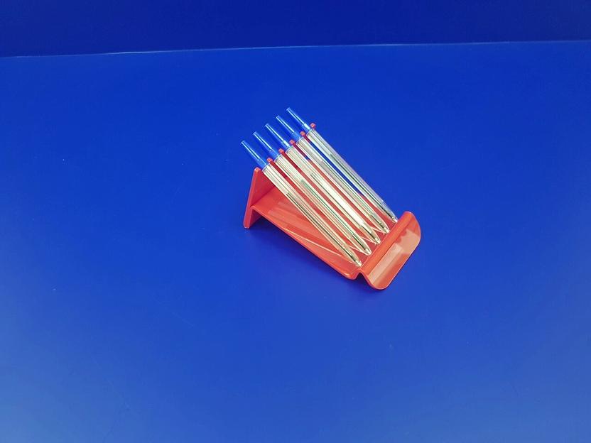 Подставка для ручек карандашей кистей 5 секции.(красная) фото 1