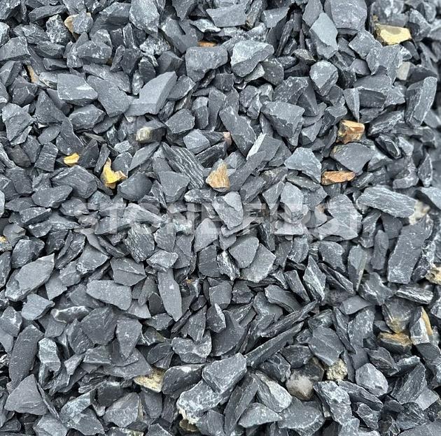 Цветная крошка STONE FIRST Черный сланец, фракции в ассортименте ОПТ фото 1