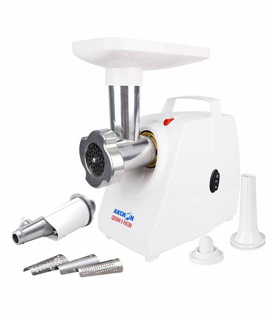 Мясорубка Аксион М 33.04 1500Вт белый фото 1