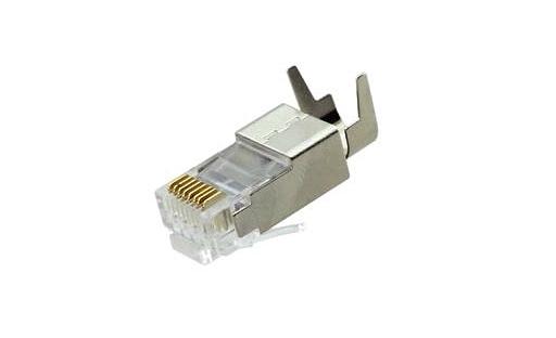 Разъемы RJ-45 для экранированной витой пары CAT6, калибр проводника 23 и 24AWG, диаметр изоляции жил до 1,5 мм Kramer CON-RJ45-2 фото 1