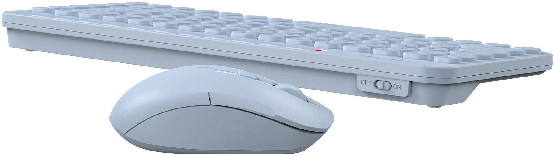 Клавиатура + мышь A4Tech Fstyler FG3200 Air2 клав:синий мышь:синий USB беспроводная slim Multimedia фото 6