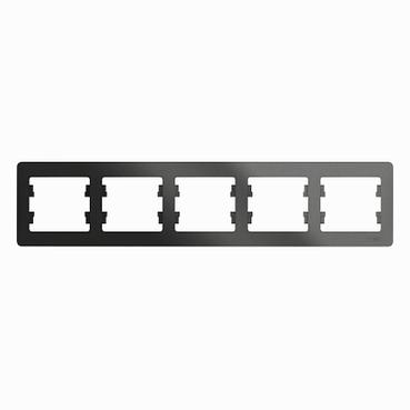 Systeme electric GSL000705 GLOSSA 5-постовая РАМКА, горизонтальная, АНТРАЦИТ фото 5