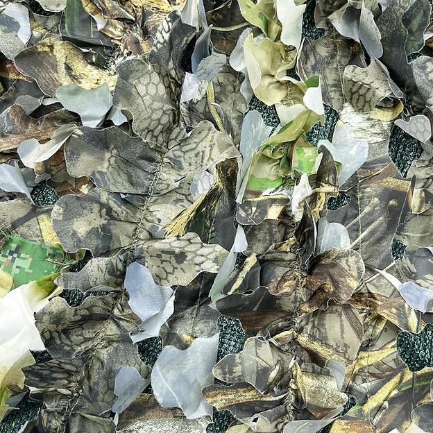 Маскировочная 3D накидка «Зелёнка» с капюшоном фото 1