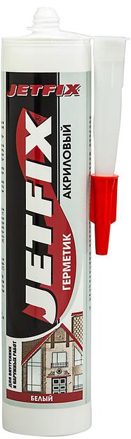 Герметик акриловый JETFIX 310мл белый фото 1