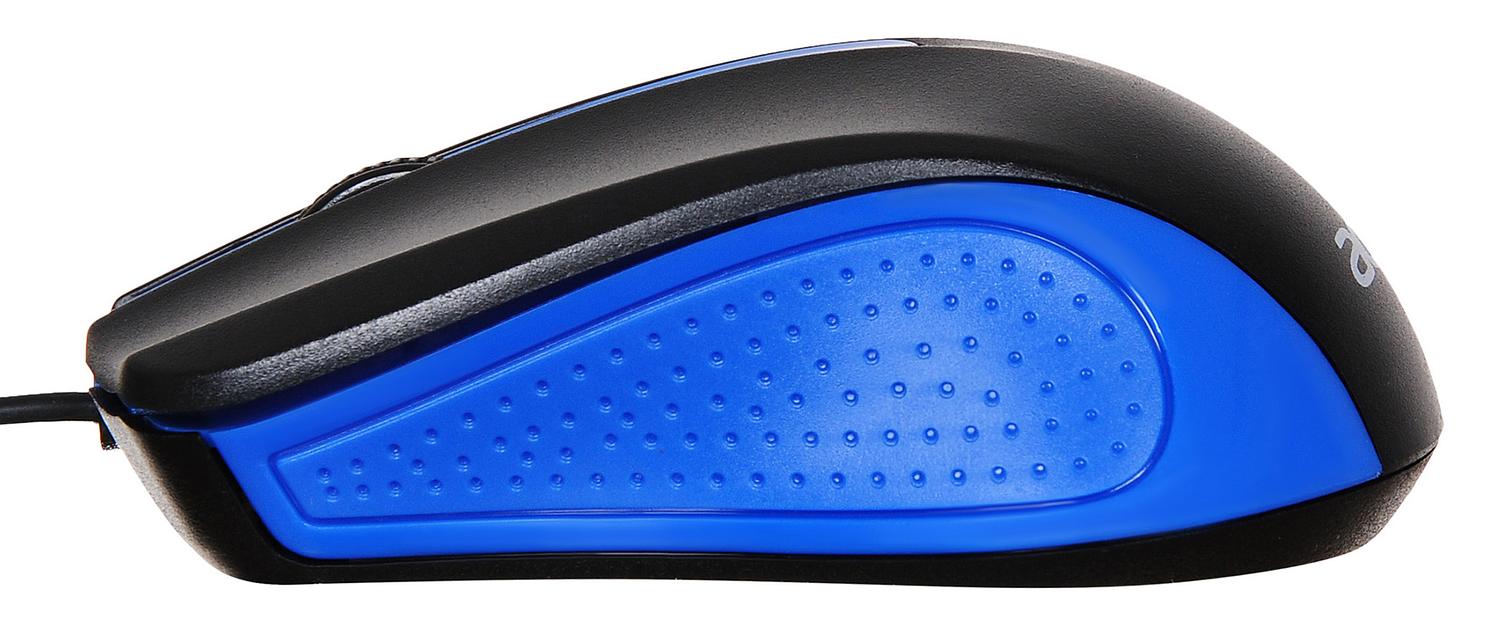 Мышь Acer OMW011 черный/синий оптическая (1200dpi) USB (3but) фото 4