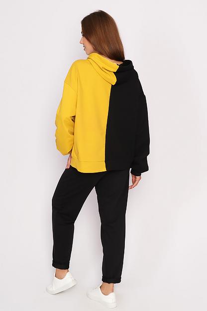 Женский сортивный комплект Style Magro «Самоцвет», чёрный, горчица, опт фото 6