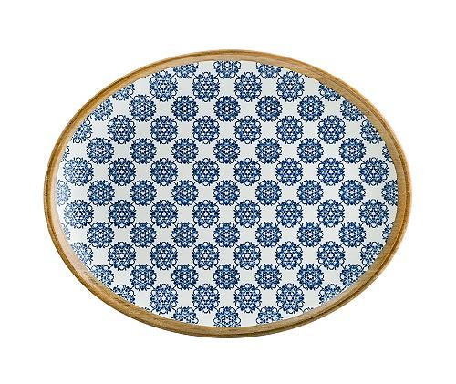 Блюдо овальное 310*240 мм. Калиф Лотус, форма Мув /1/6/ фото 1