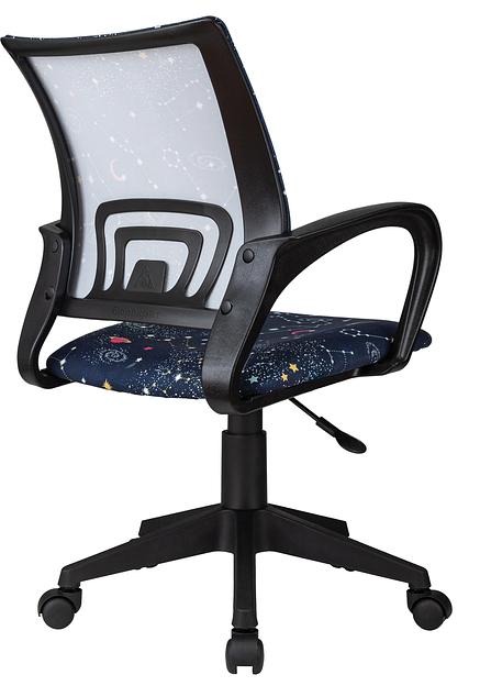 Кресло детское Бюрократ Burokids 1 темно-синий зодиак крестов. пластик фото 4