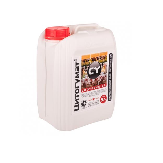 «Цитогумат» Zootechnics для с/х животных и птиц 5 литров фото 1