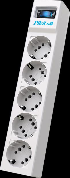 Сетевой фильтр ZIS Pilot sG (3 м, 5 розеток) (Pilot SG5 3M) фото 1