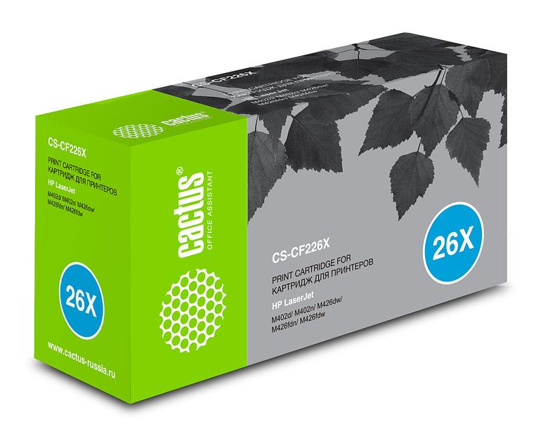 Картридж лазерный Cactus CS-CF226X CF226X черный (9000стр.) для HP LJ M402d/M402n/M426dw/M426fdn/M426fdw фото 1