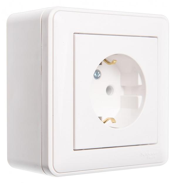 Systeme electric KP-152-18 W59 коробка подъемная для наружного монтажа с рамкой 1-местная, белый фото 1