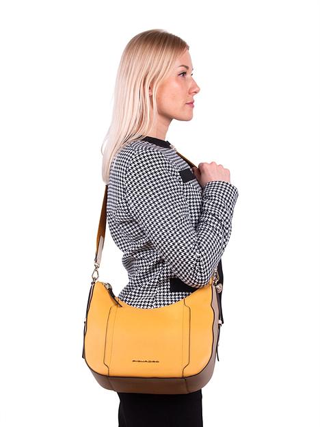 Сумка женская Piquadro Circle BD6657W92/GBE желтый/бежевый натур.кожа фото 10