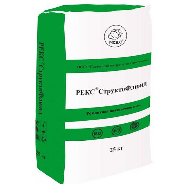 СтруктоФлюид безусадочная быстротвердеющая фиброармированная цементная ремонтная смесь наливного типа фото 1