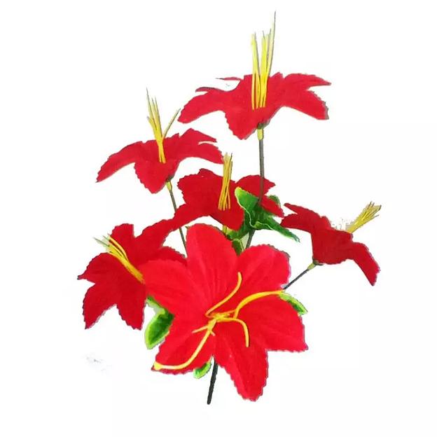 Букет бархатных колокольчиков 6 голов 38см 331-614 фото 1