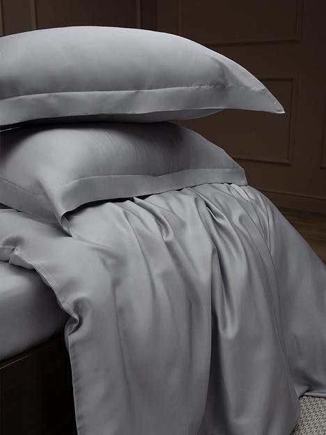 Комплект постельного белья из тенселя «Серебро», опт фото 3