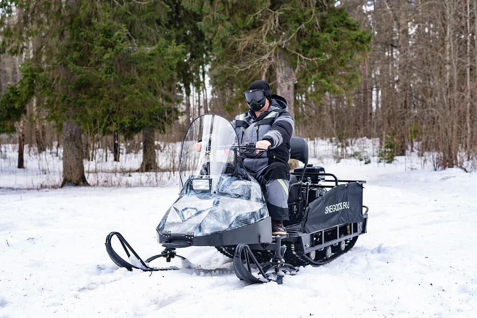 Снегоход Бурлак Егерь Экспедитор 15 л.с. 2750*1100*1250 мм, подвеска: катковая фото 6