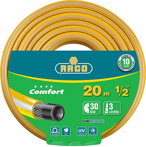 RACO COMFORT, 1/2″, 20 м, 30 атм, трёхслойный, армированный, поливочный шланг (40303-1/2-20) фото 1