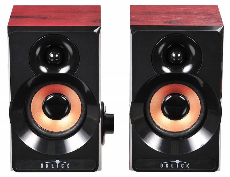 Колонки Оклик OK-161 2.0 темное дерево 6Вт фото 2