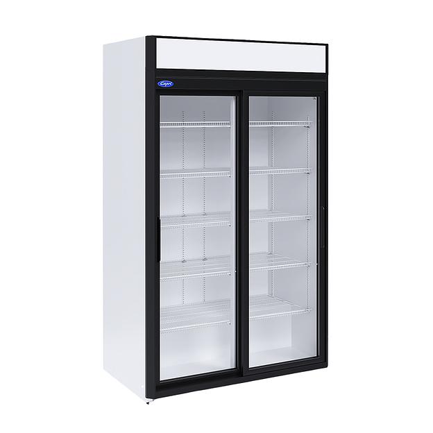 Шкаф холодильный МХМ Капри 1,12СК купе ступенчатый фото 1